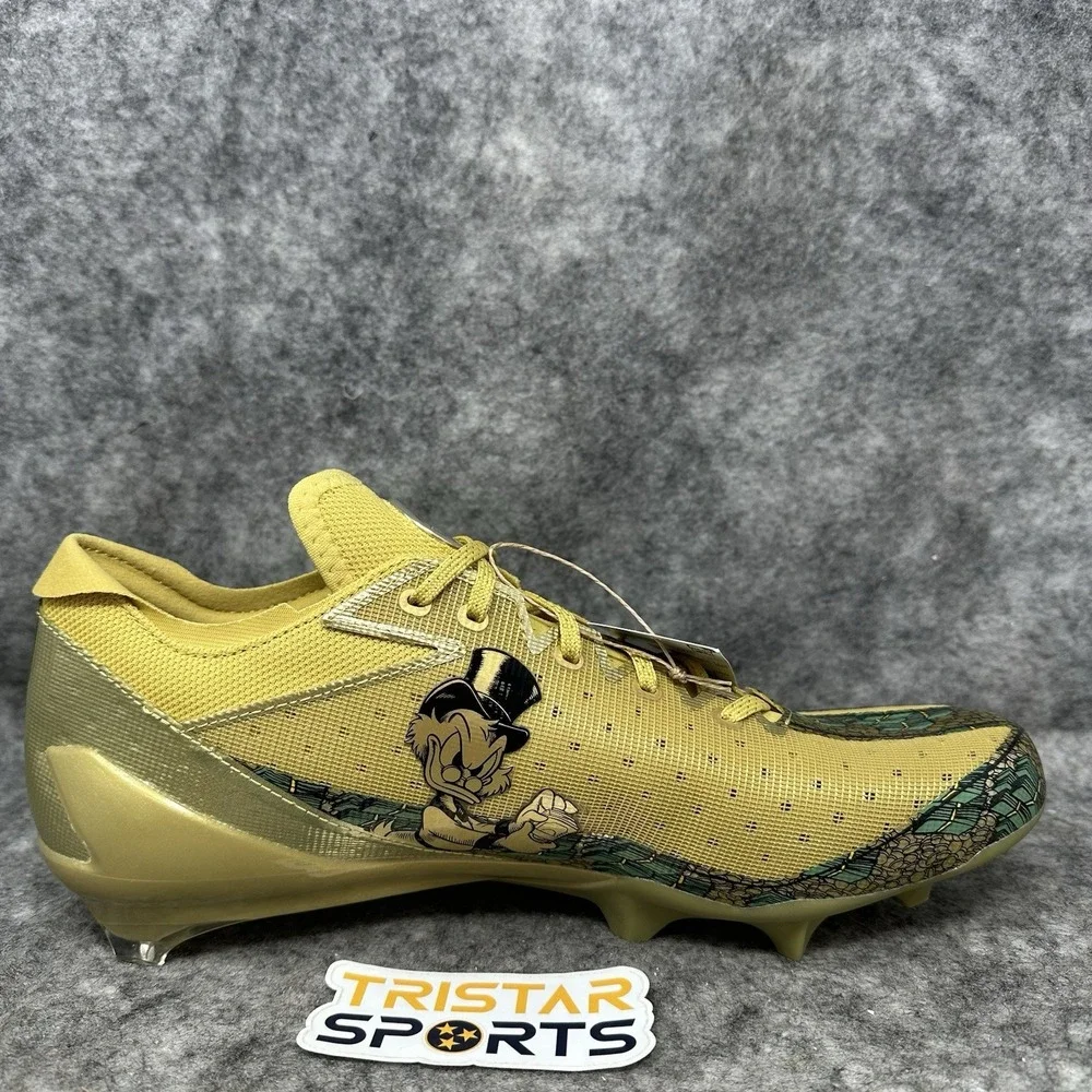 Adidas Adizero Electric Football Cleats Mens Size 12 Disney Scrooge McDuck Gold
